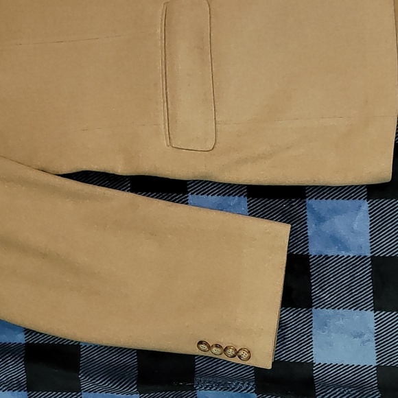 Vintage. Made in USA. 💯 Camelhair. Squire Shop. Sport-coat. Men's XL - Picture 4 of 16